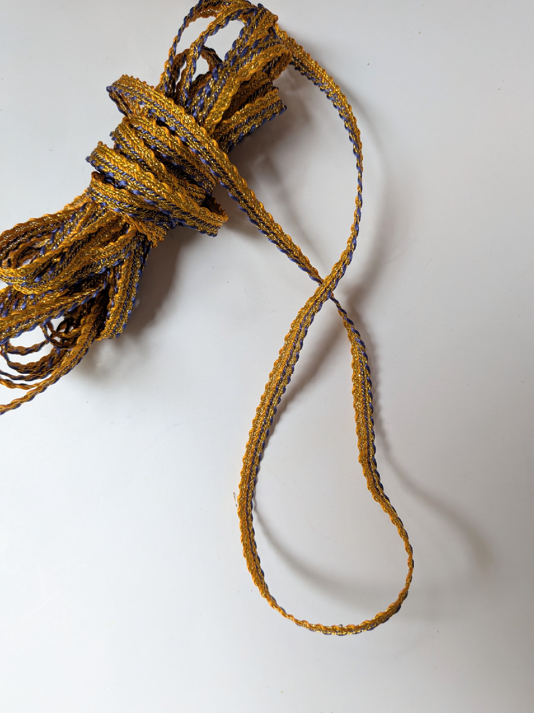 Vitg Gold and Blue Decorative Trim - THREE YARDS - photo 3