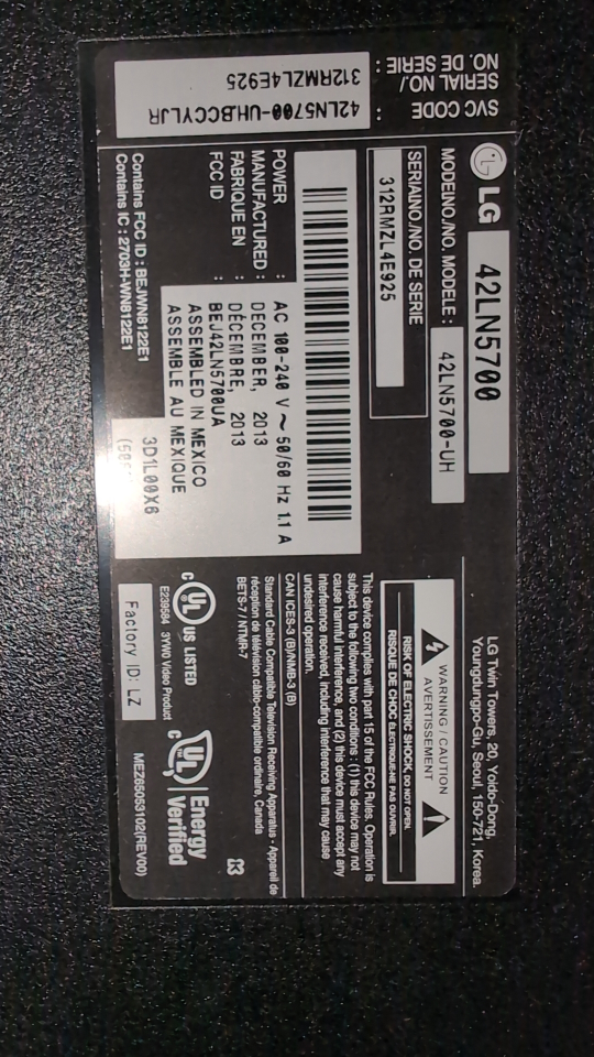 LG 42" Smart TV and Stand - photo 2
