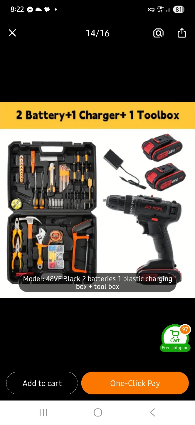 NEW 48VF MAX Cordless Drill Combo Kit 🪛 thumbnail