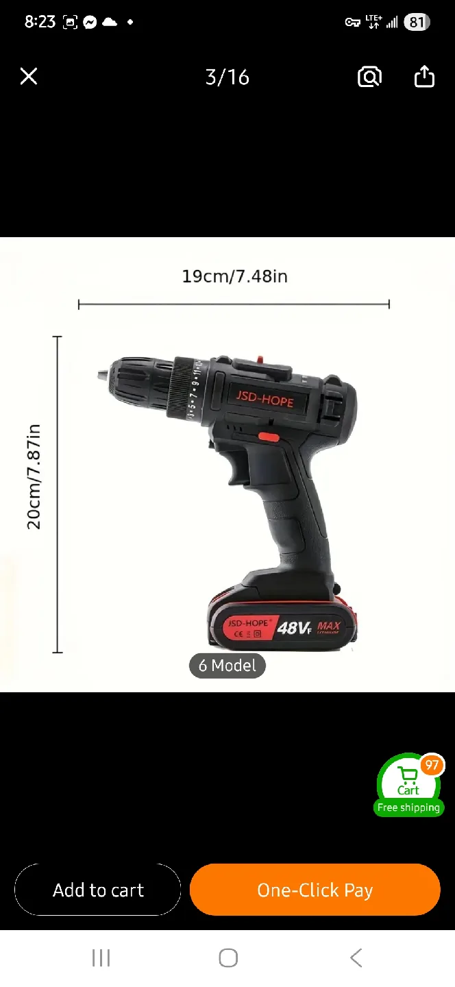 NEW 48VF MAX Cordless Drill Combo Kit 🪛 image indicator(4)