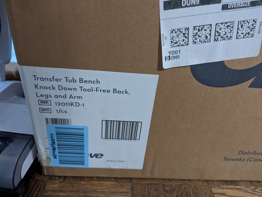 Drive Medical Transfer Tub Bench - NEW in box! - photo 2