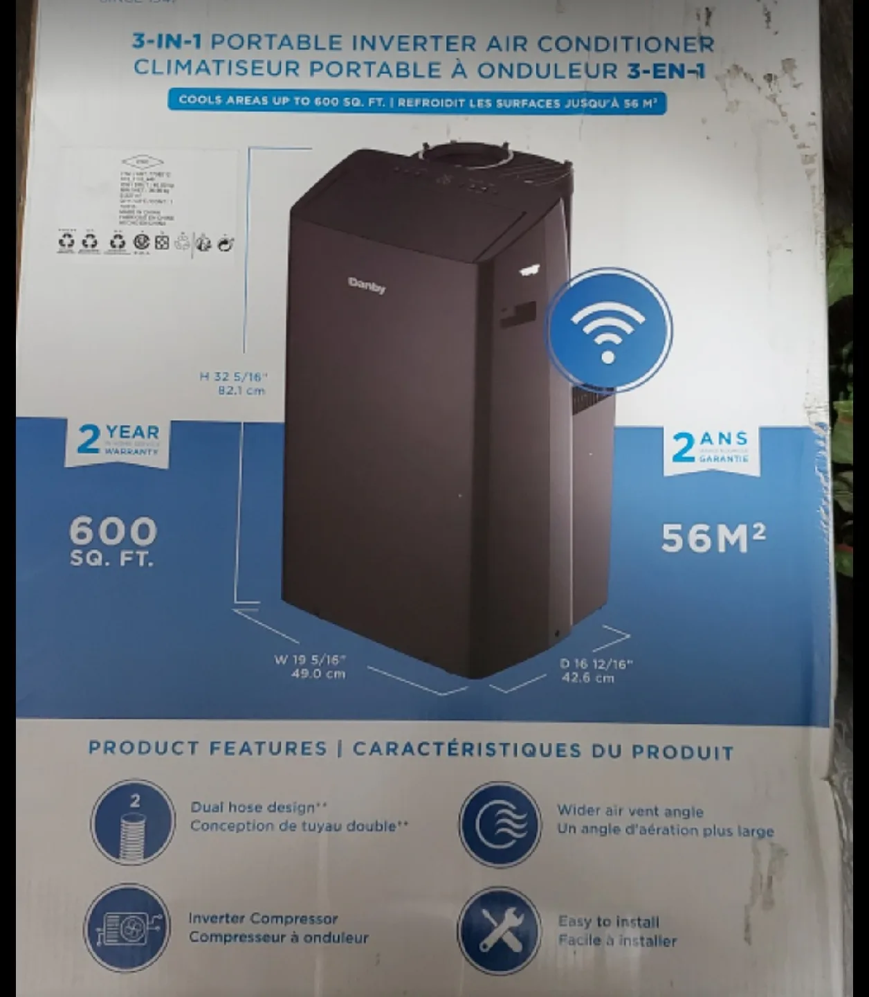 Danby 3-in-1 Portable Inverter Air Conditioner thumbnail