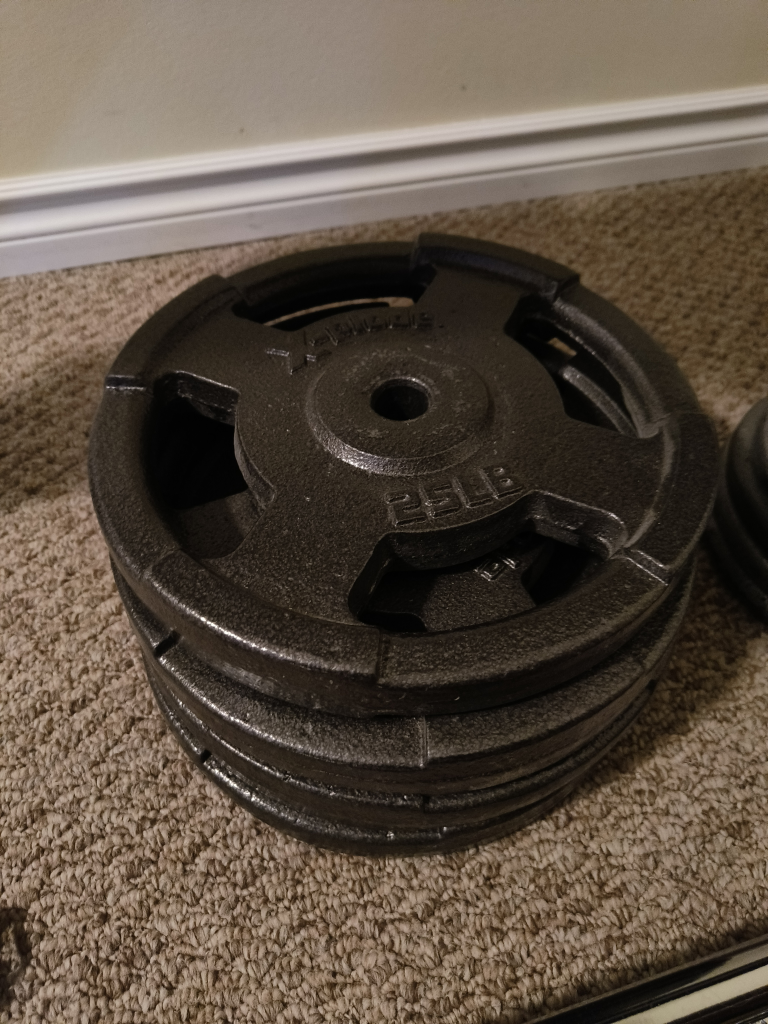 Weight Set with Barbell and Bench - photo 2