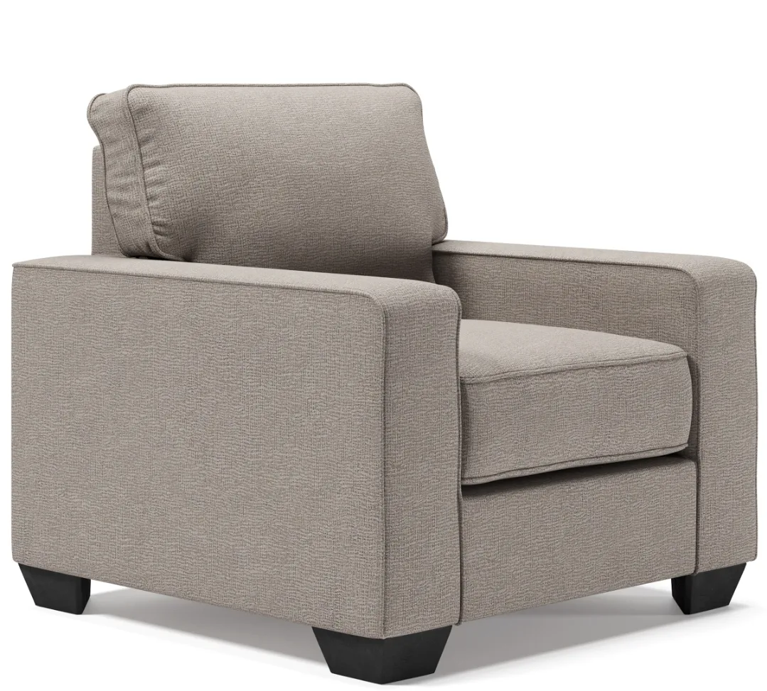 Sofa Chaise and Armchair Set - Light Grey image indicator(2)
