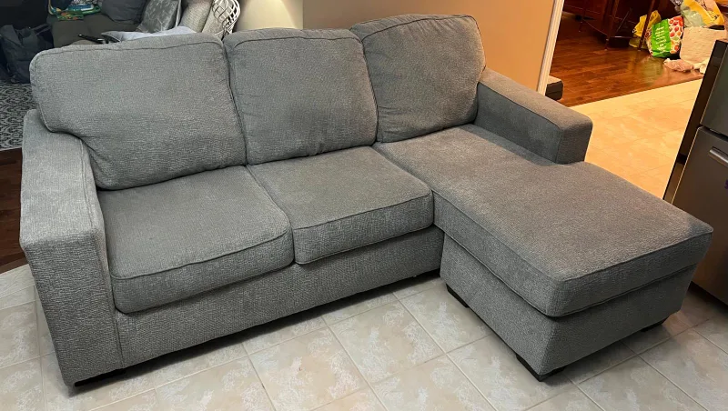 Sofa Chaise and Armchair Set - Light Grey image indicator(3)