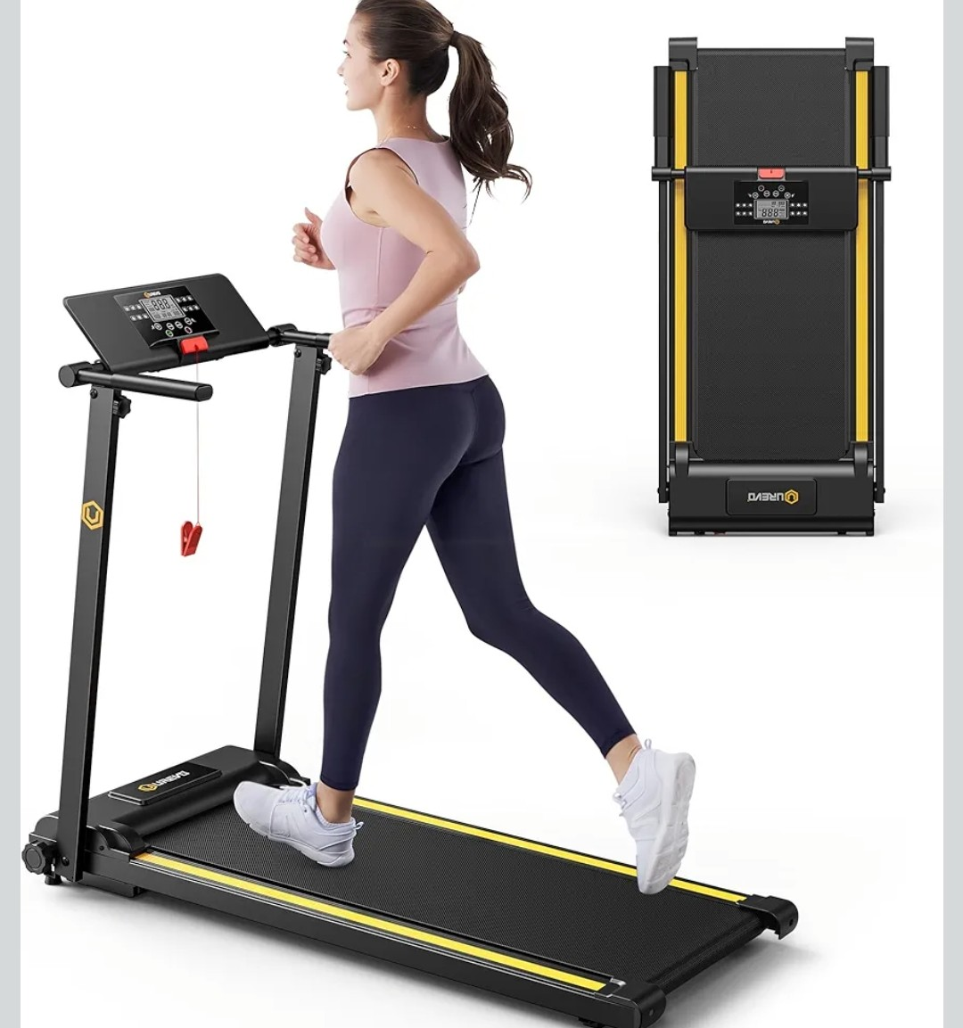 UREVO Folding Treadmill - Compact & Portable