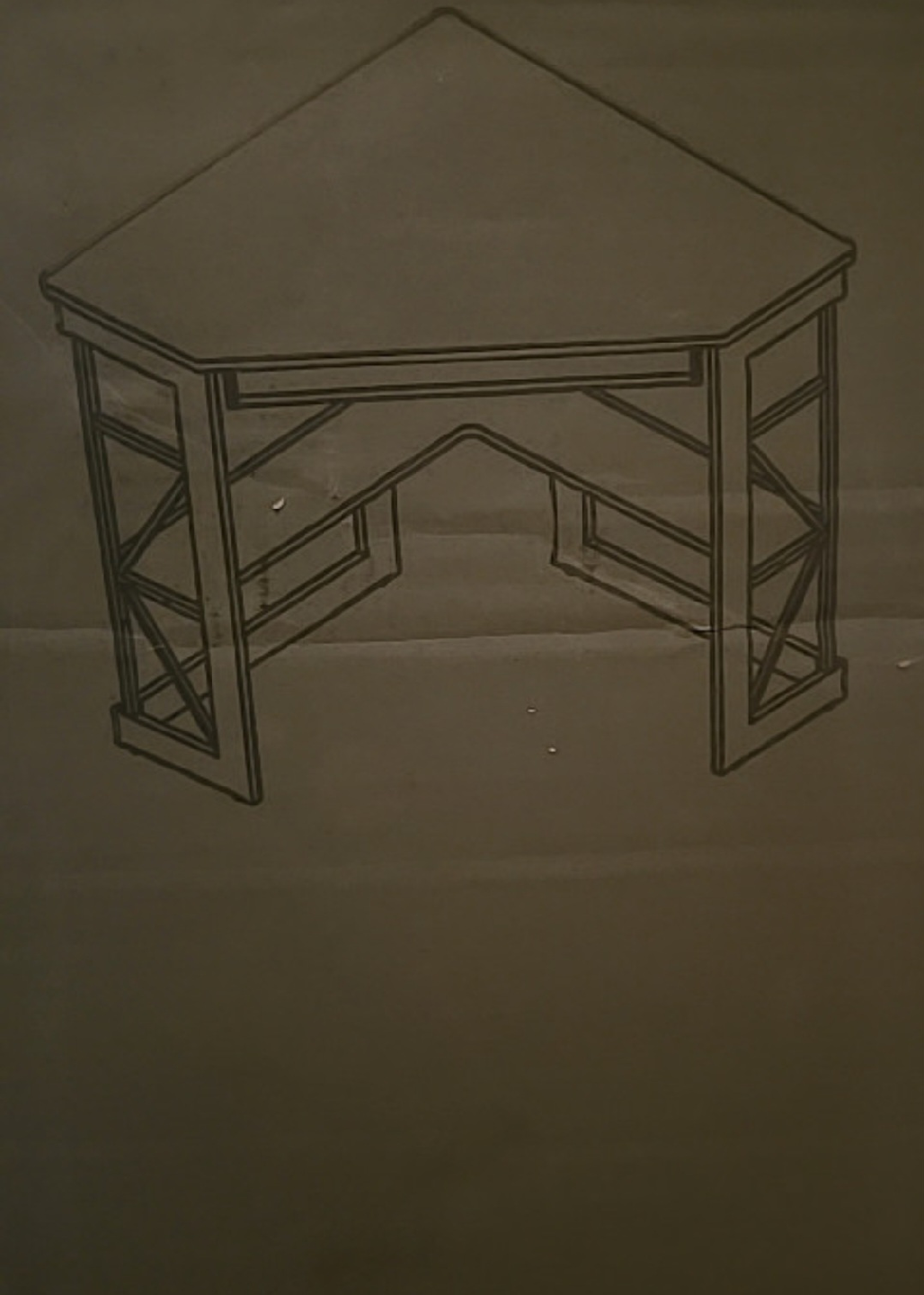 New Black Corner Desk (880x870x100mm) - photo 2