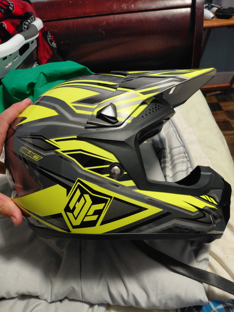 HJC CL-X6 Off-Road Helmet - Yellow/Gray
