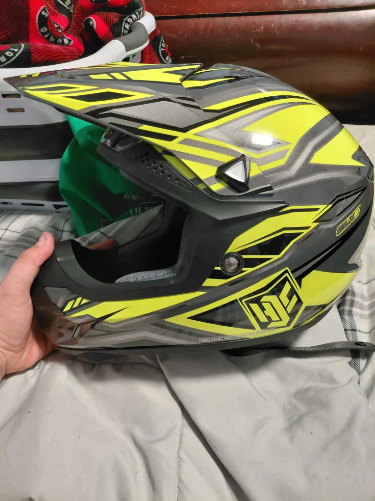 HJC CL-X6 Off-Road Helmet - Yellow/Gray image indicator(2)