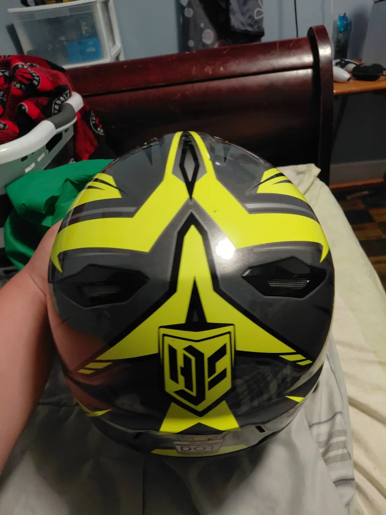 HJC CL-X6 Off-Road Helmet - Yellow/Gray image indicator(4)