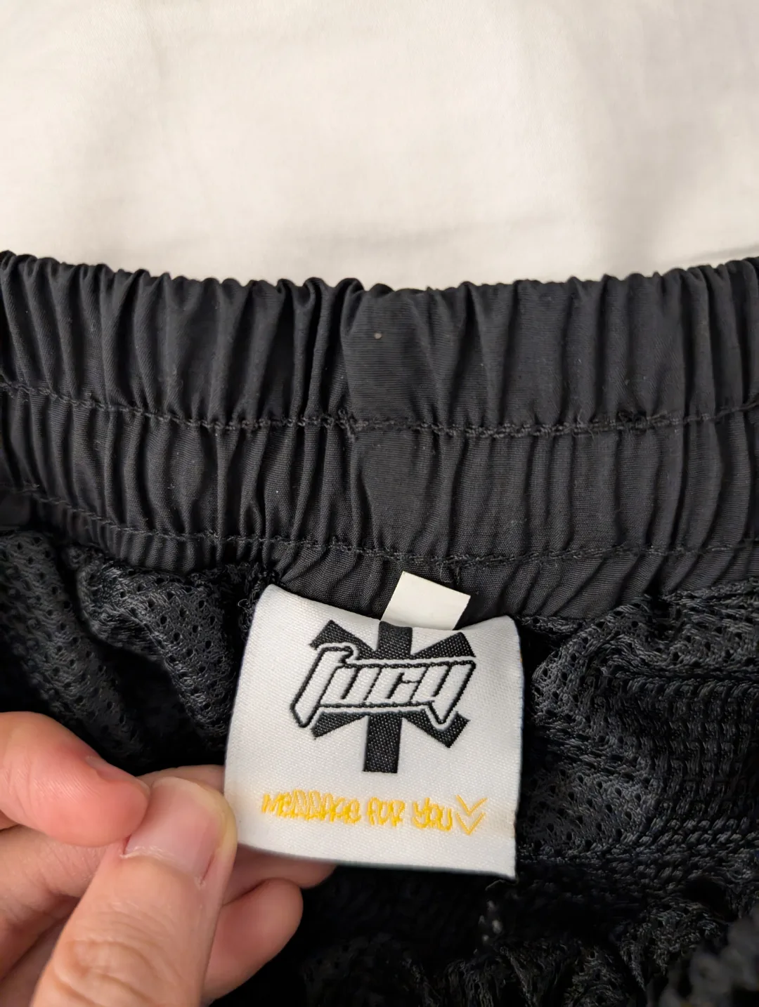 Brand New Fucy Black Shorts Star Motifs Streetwear Size L image indicator(3)