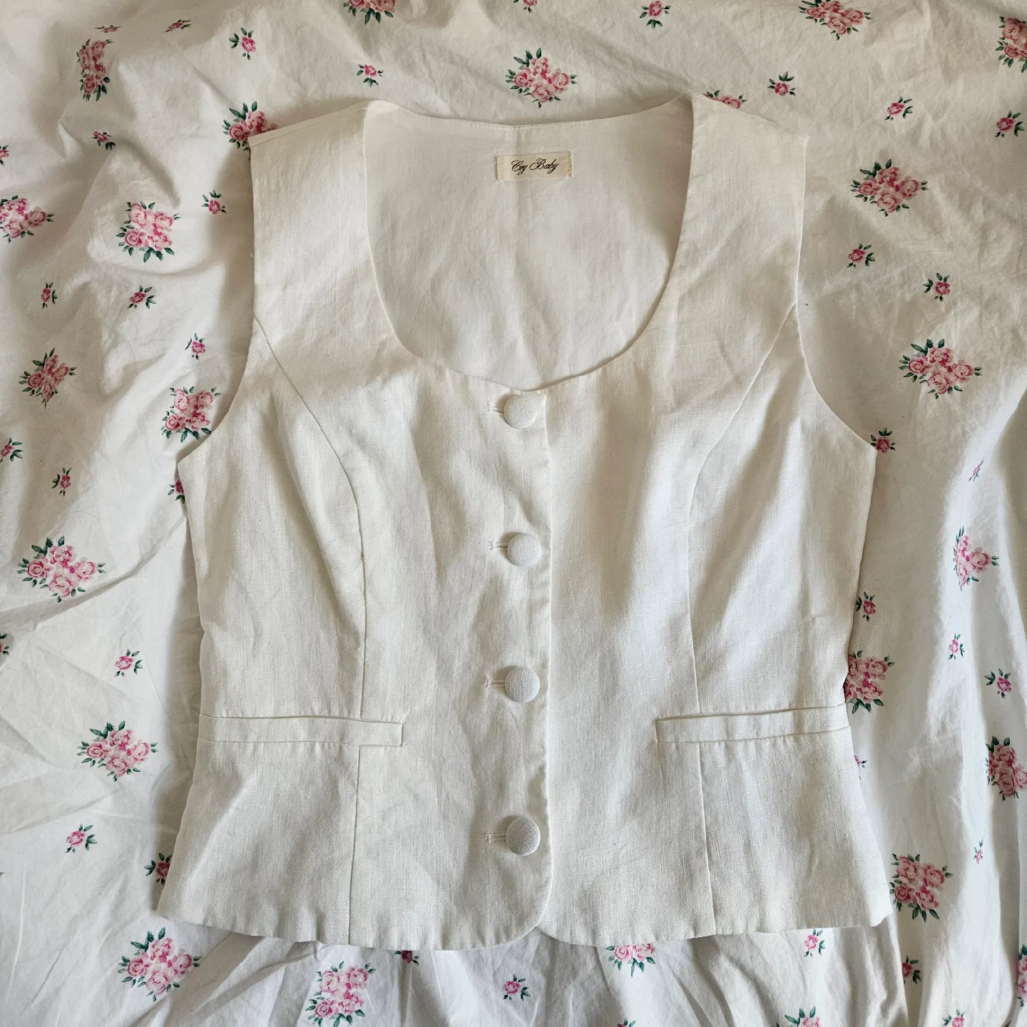 Crybaby Emory Linen Top