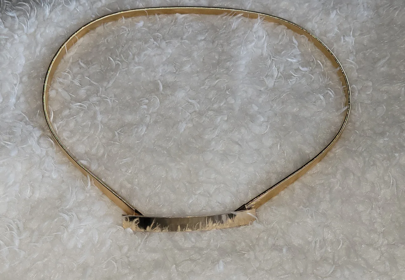 Fashion Metal Elastic Stretchy Chain Belt image indicator(2)