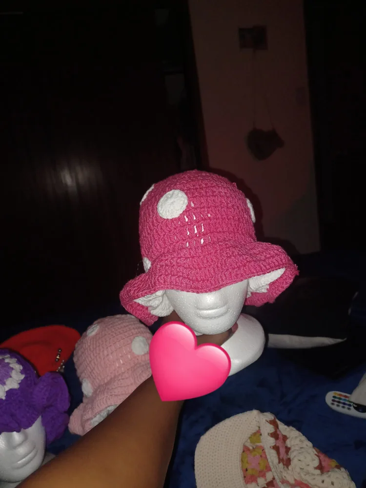 Handmade Crochet Bucket Hats image indicator(2)