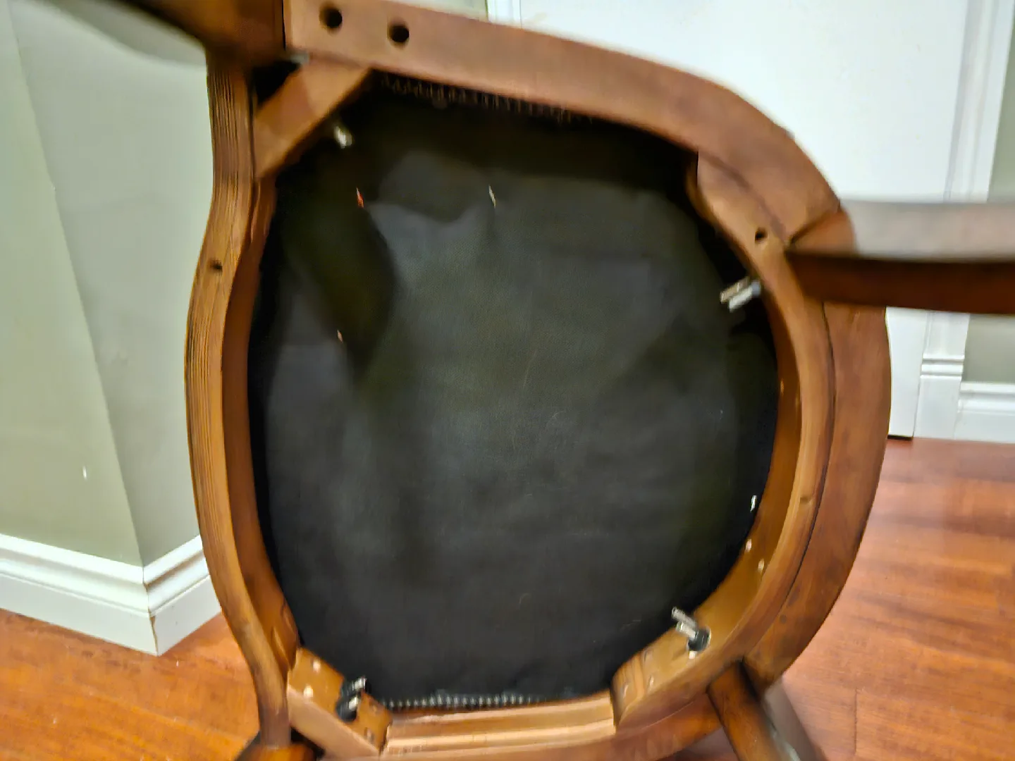 Solid Wood Dining Chair with Upholstered Seat x4 image indicator(6)