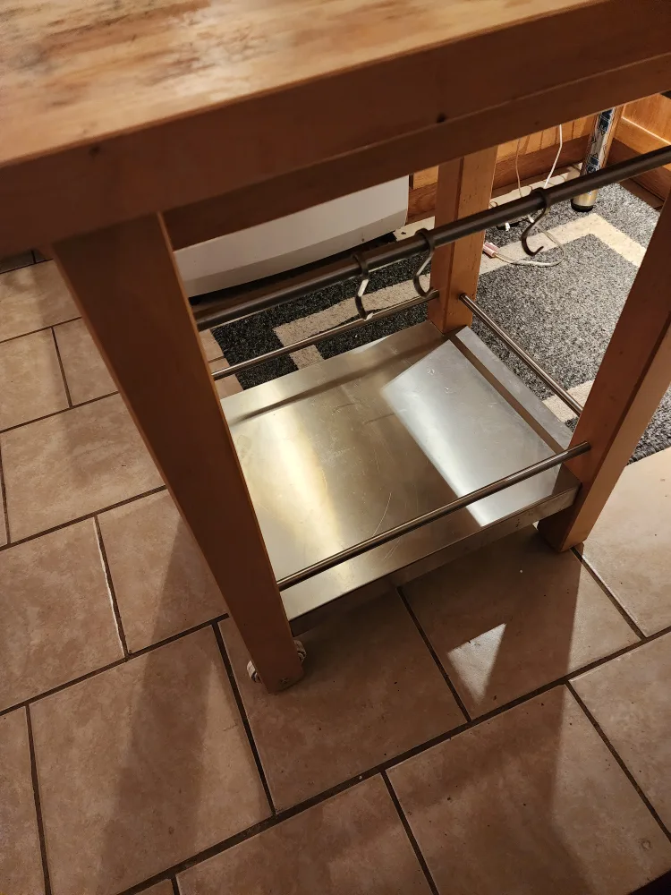 Wooden Kitchen Island Cart image indicator(2)