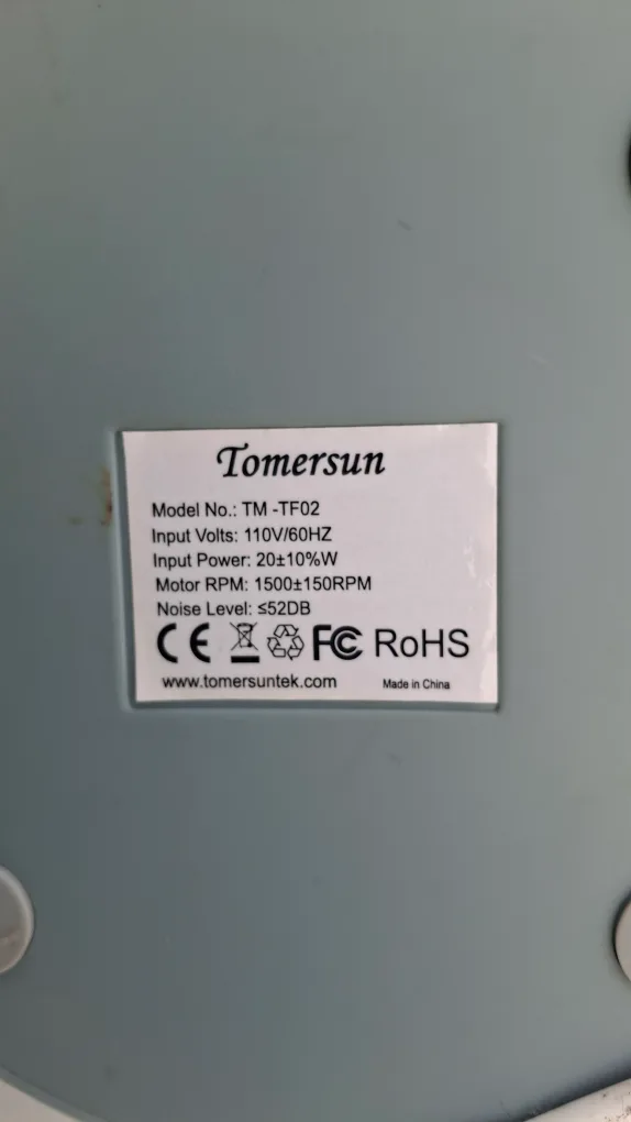 Tomersun TM-TF02 Tower Fan image indicator(4)