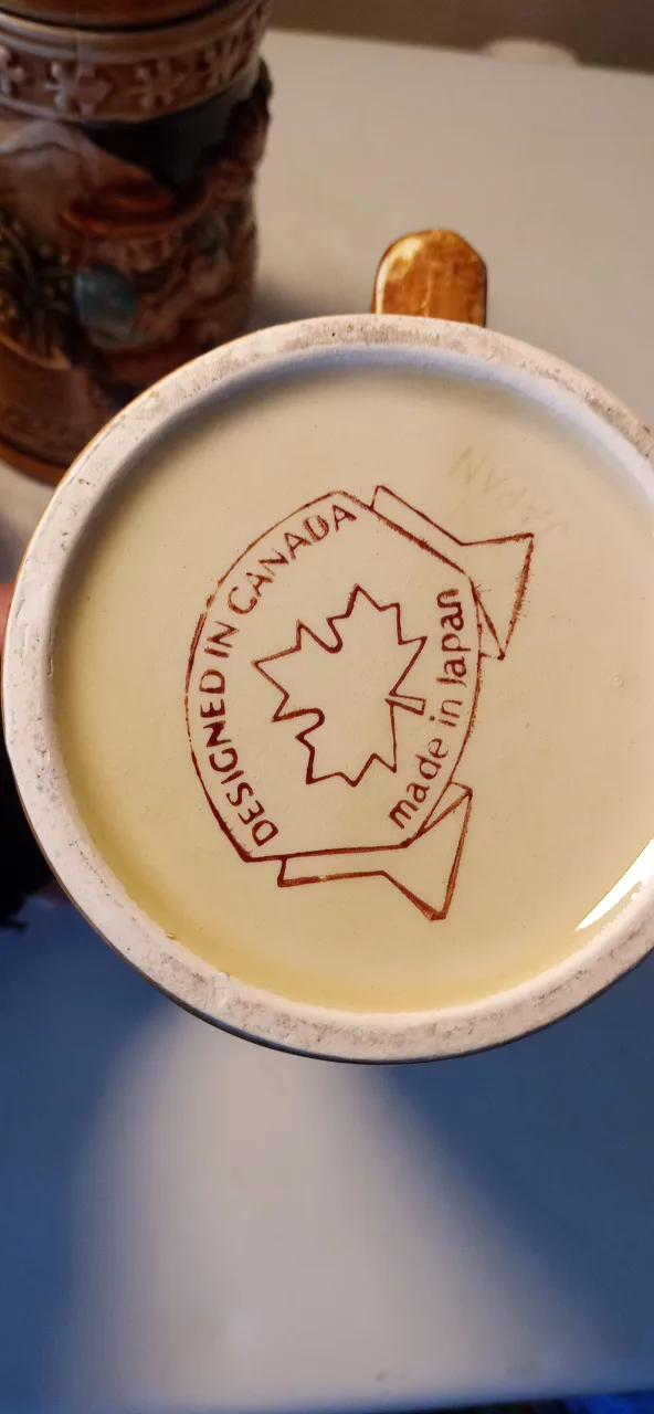 Vintage Canadian Beer Stein Mugs - Set of 3 image indicator(3)