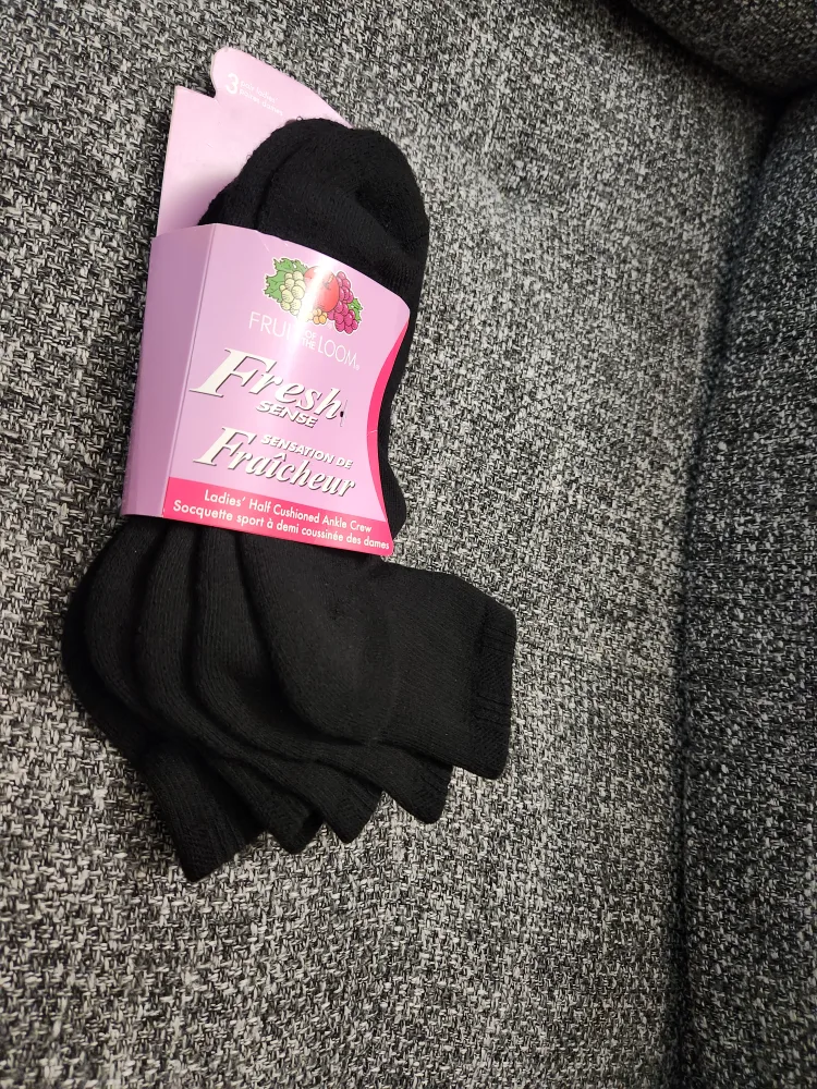 Pack of Fruit of the Loom, Ladies ankle crew socks, size 4-10 image indicator(7)
