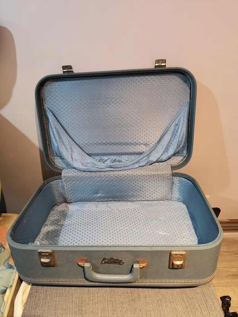 Vintage Skyway Luggage Suitcase - Blue image indicator(4)