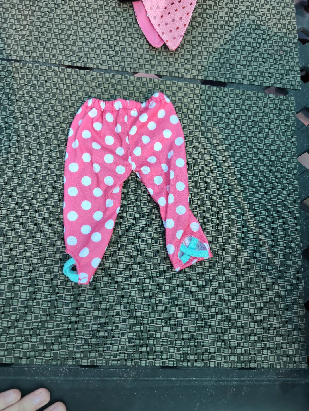 Doll Clothes - Pink Polka Dot Pants thumbnail
