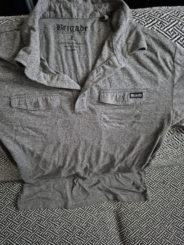 Brigade Grey Polo Shirt - Size L