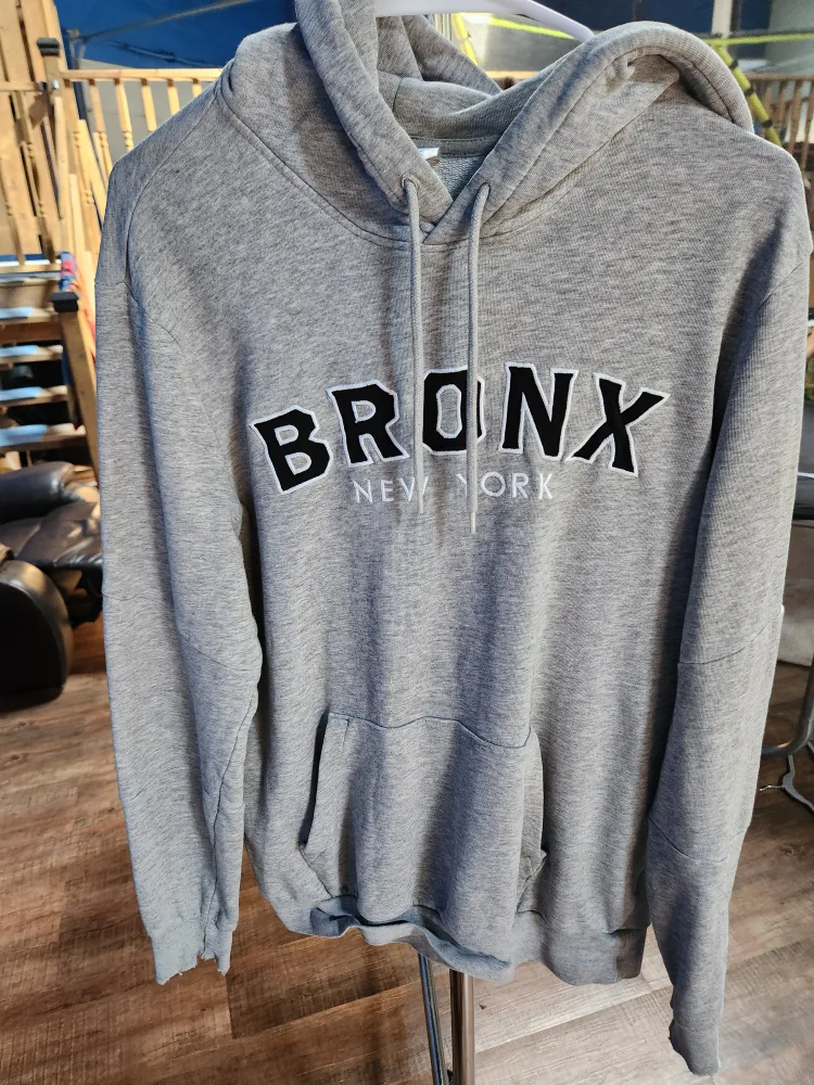 Bronx New York Grey Hoodie thumbnail