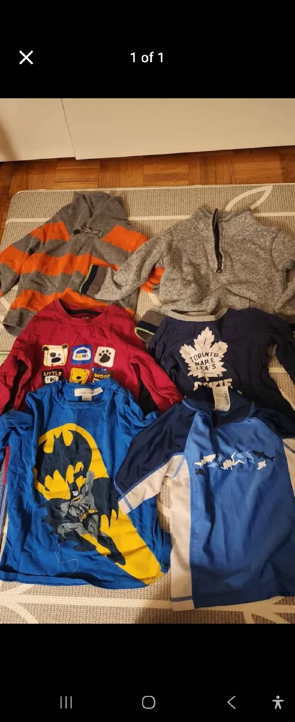 3T bundle of boys tops thumbnail
