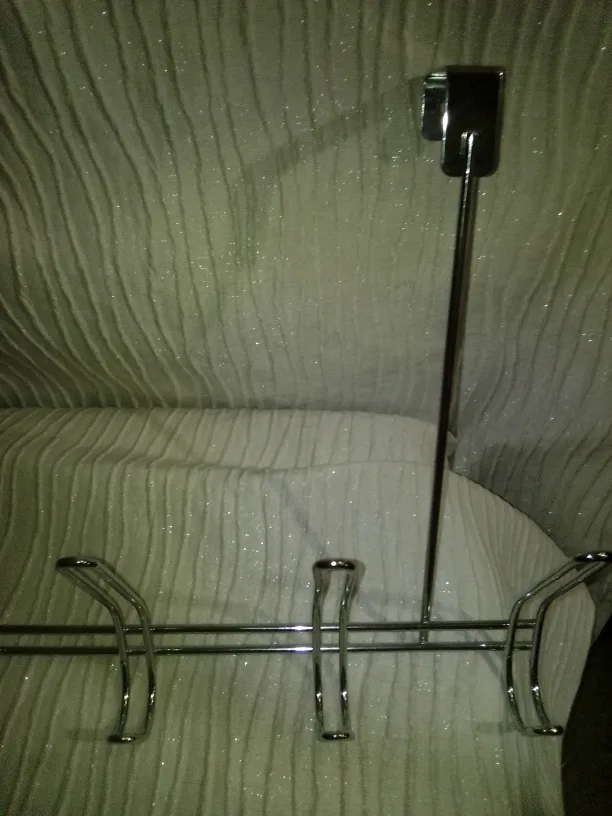 Chrome Over-the-Door Hook Rack image indicator(2)