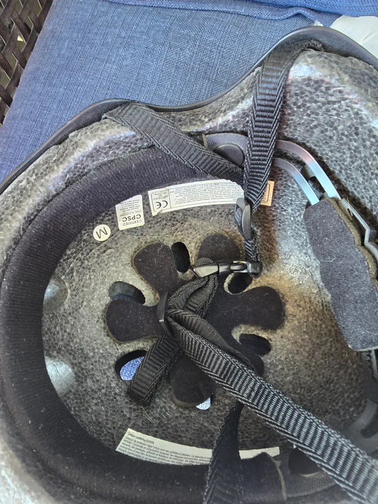 Black Skateboard/Bike /Skating Helmet - Size M image indicator(2)