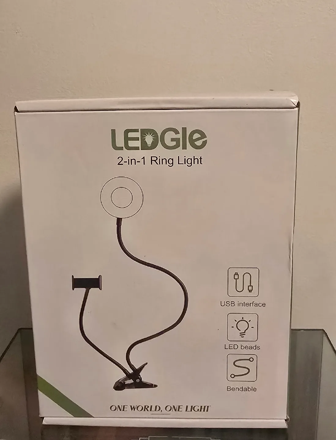 LEDGie 2-in-1 Ring Light - New in Box! thumbnail