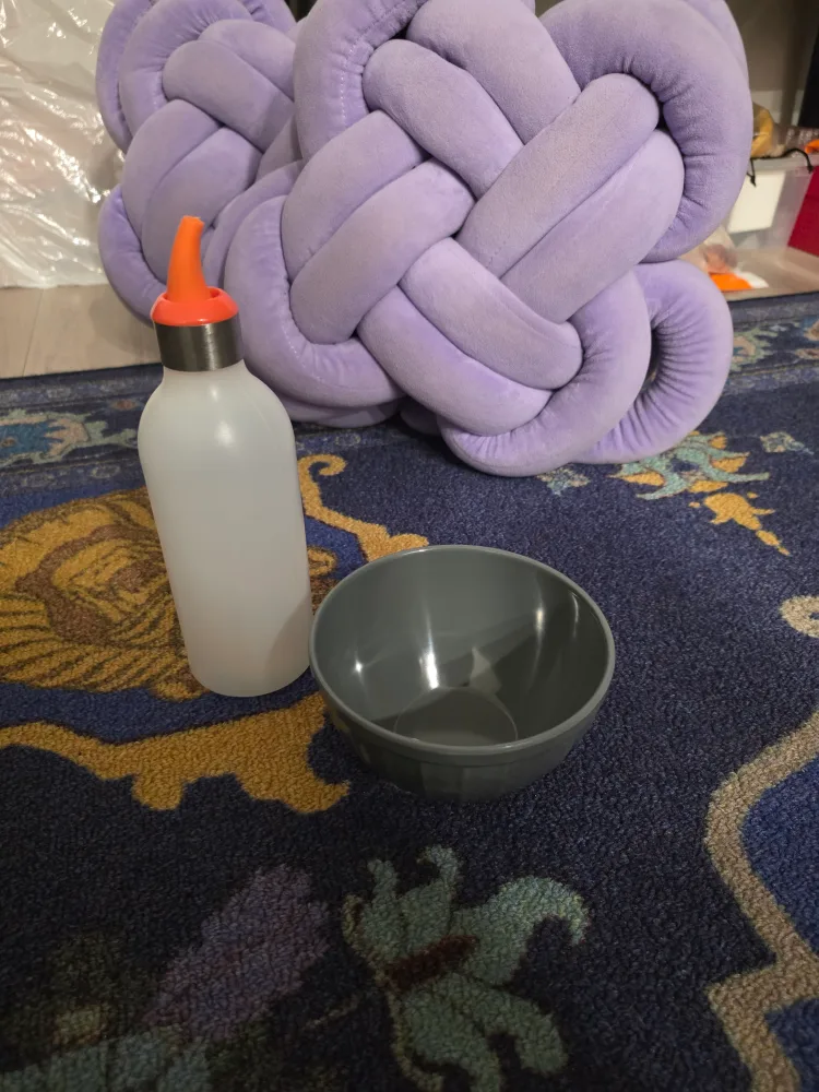Bowl, and Squeeze Bottle (knot pillows not included) thumbnail