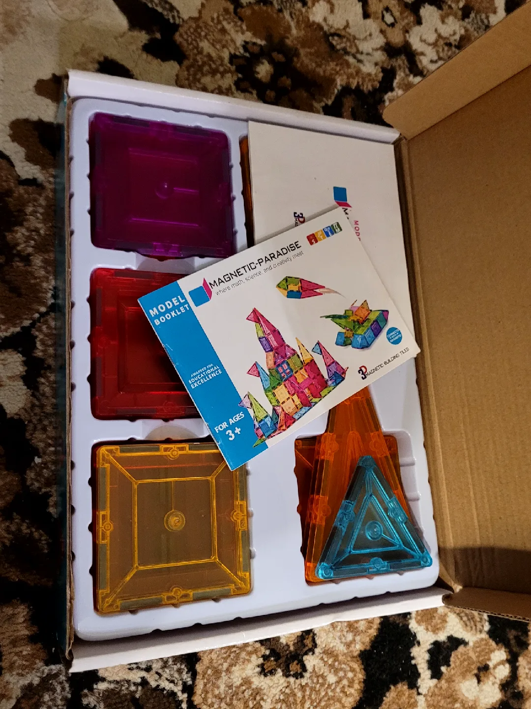 Magnetic-Paradise 3D Magnetic Building Tiles, 28 Pcs image indicator(2)