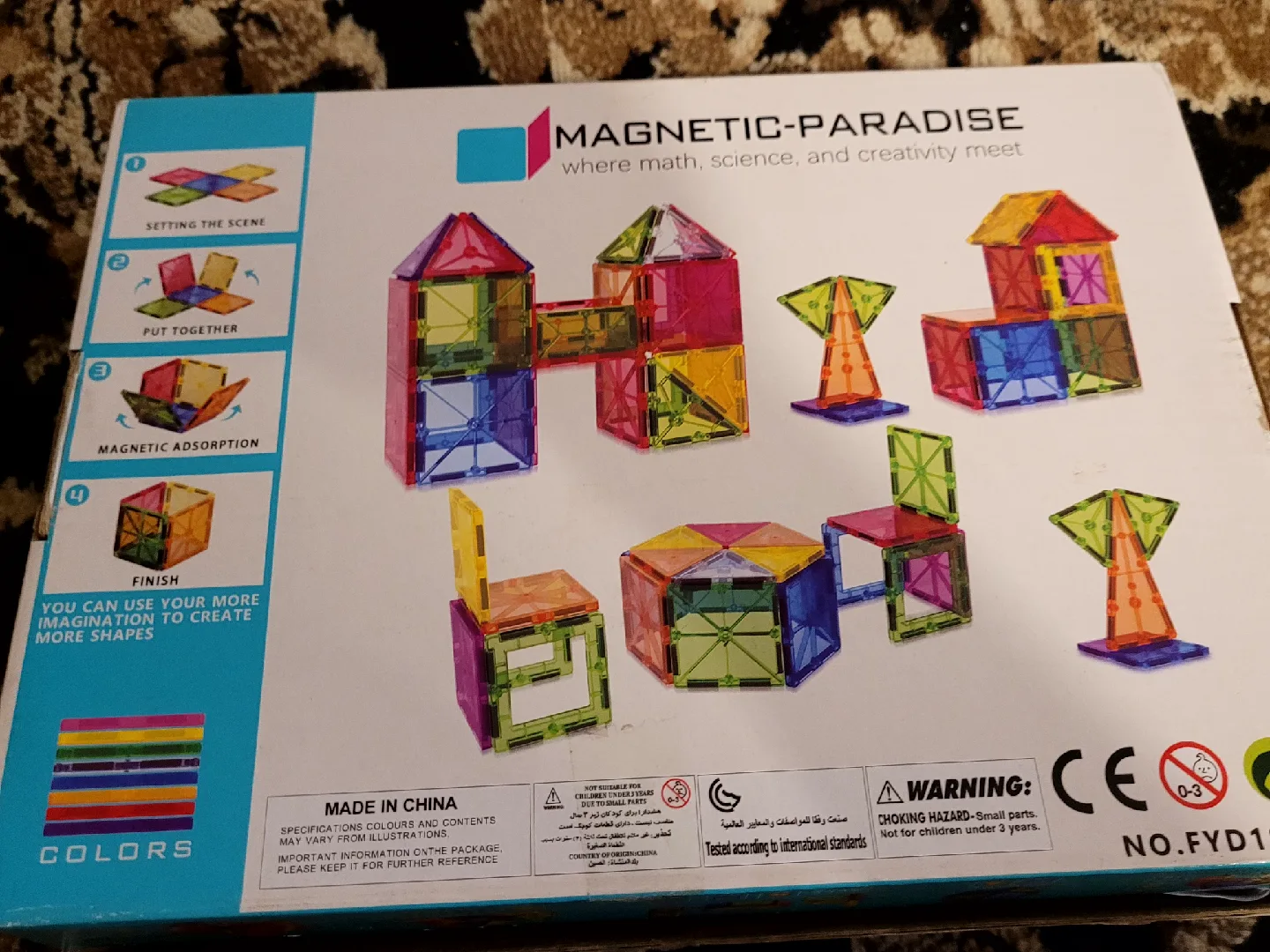 Magnetic-Paradise 3D Magnetic Building Tiles, 28 Pcs image indicator(3)