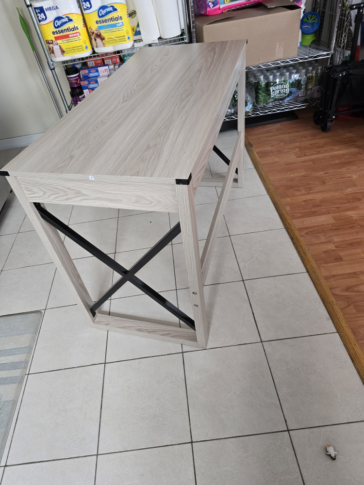 Wood Desk with Drawer, 44 x 20 x 30 inches - photo 3