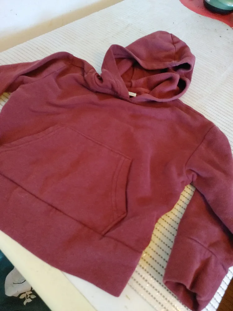 Old Navy XS Burgundy Hoodie size -5 thumbnail