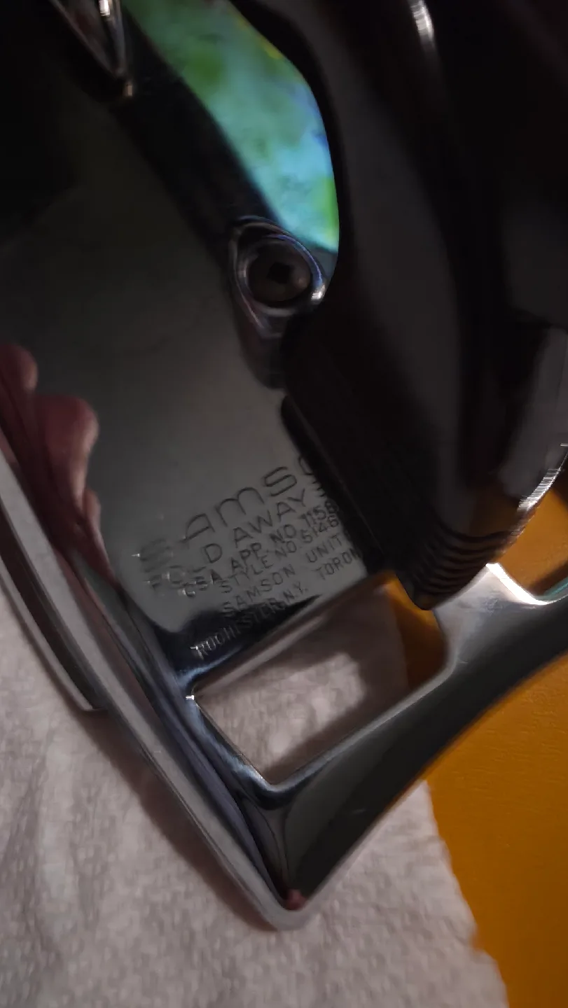 Samson Fold Away Iron - Style  Number 5146N - Vintage! image indicator(7)