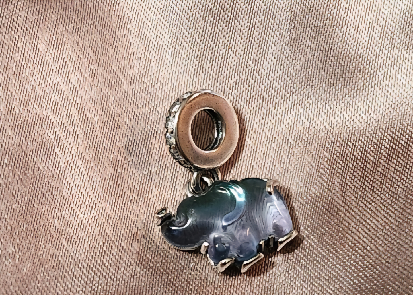 Blue Elephant Charm