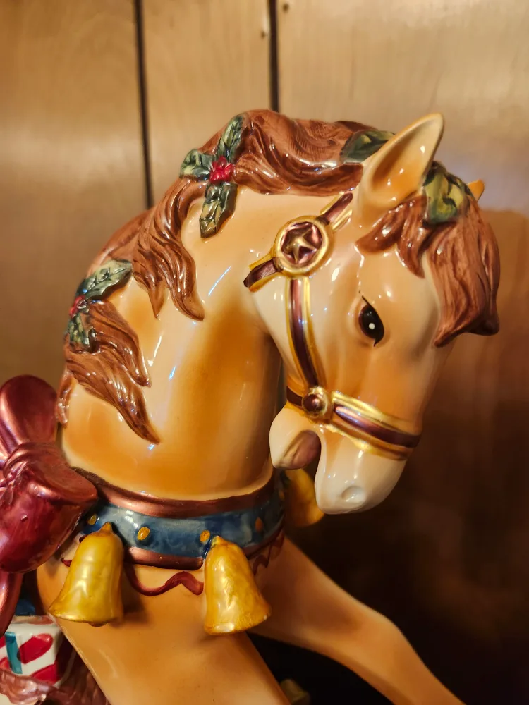 Vintage Rocking Horse Christmas Decoration image indicator(2)