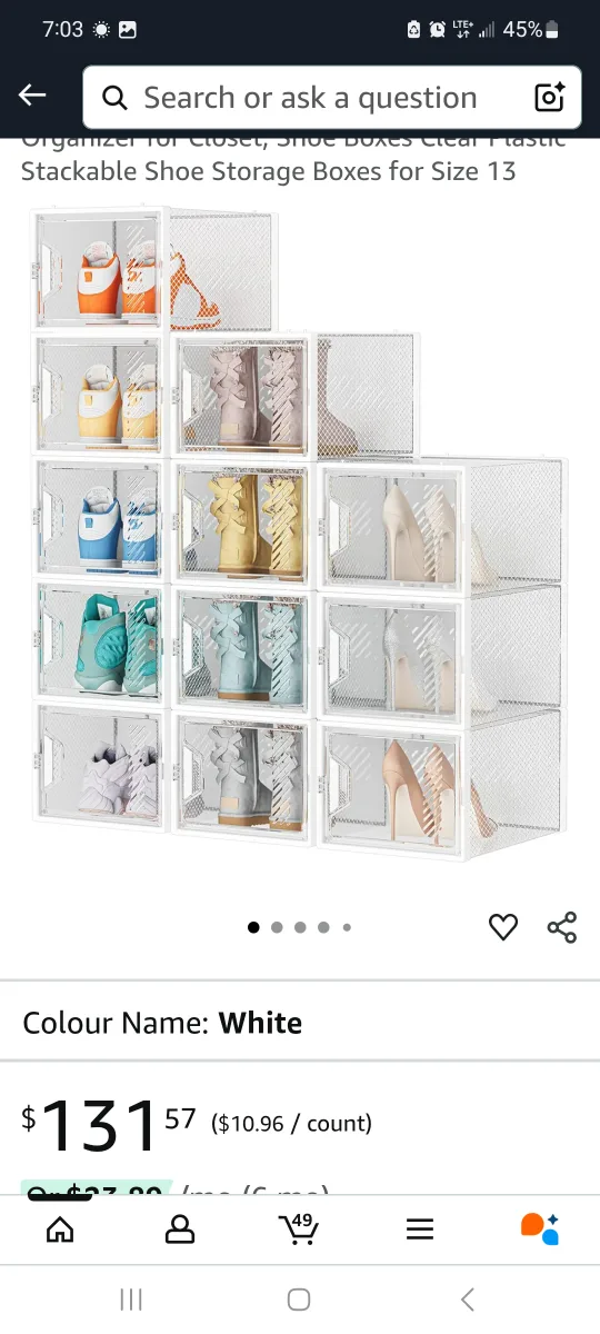 SIMPDIY 12 Pack Shoe Storage Organizer image indicator(4)