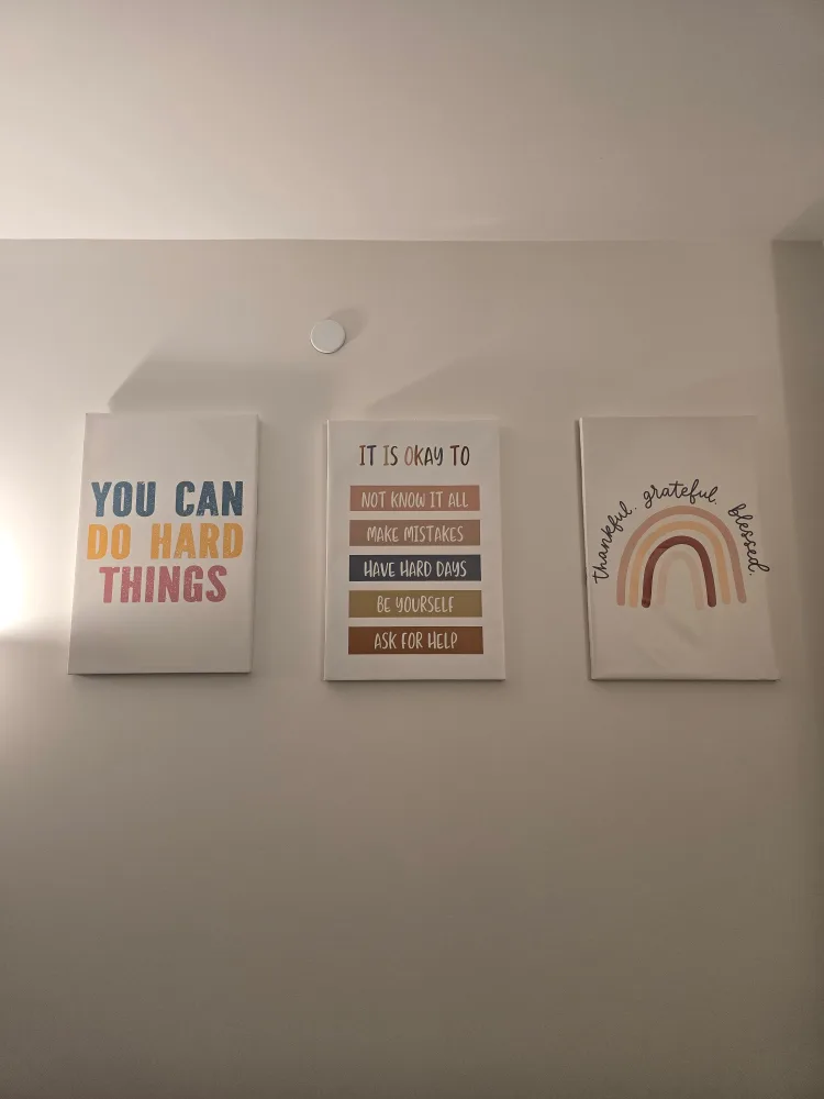 Canvas Wall Art - Set of 3 Motivational Decoration Move out image indicator(2)