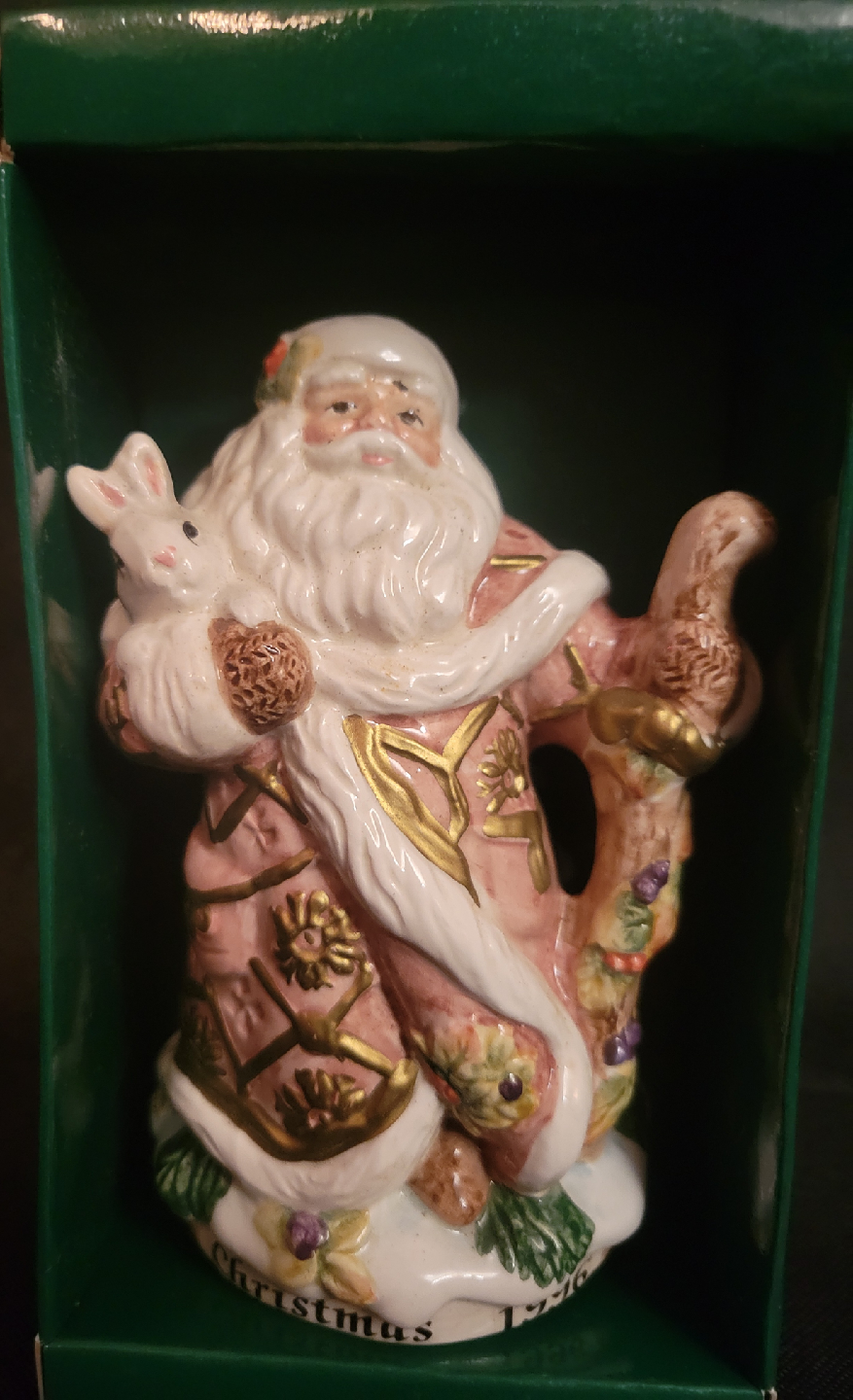 Fitz and Floyd 1996 Annual Snowy Woods Bell