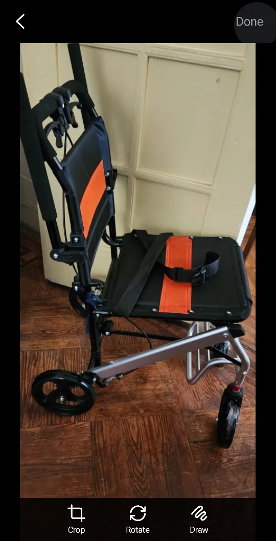 Lightweight Foldable Transport Wheelchair image indicator(3)