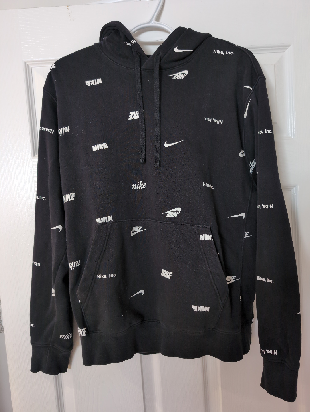 Nike All Over Print Black Hoodie - Size M
