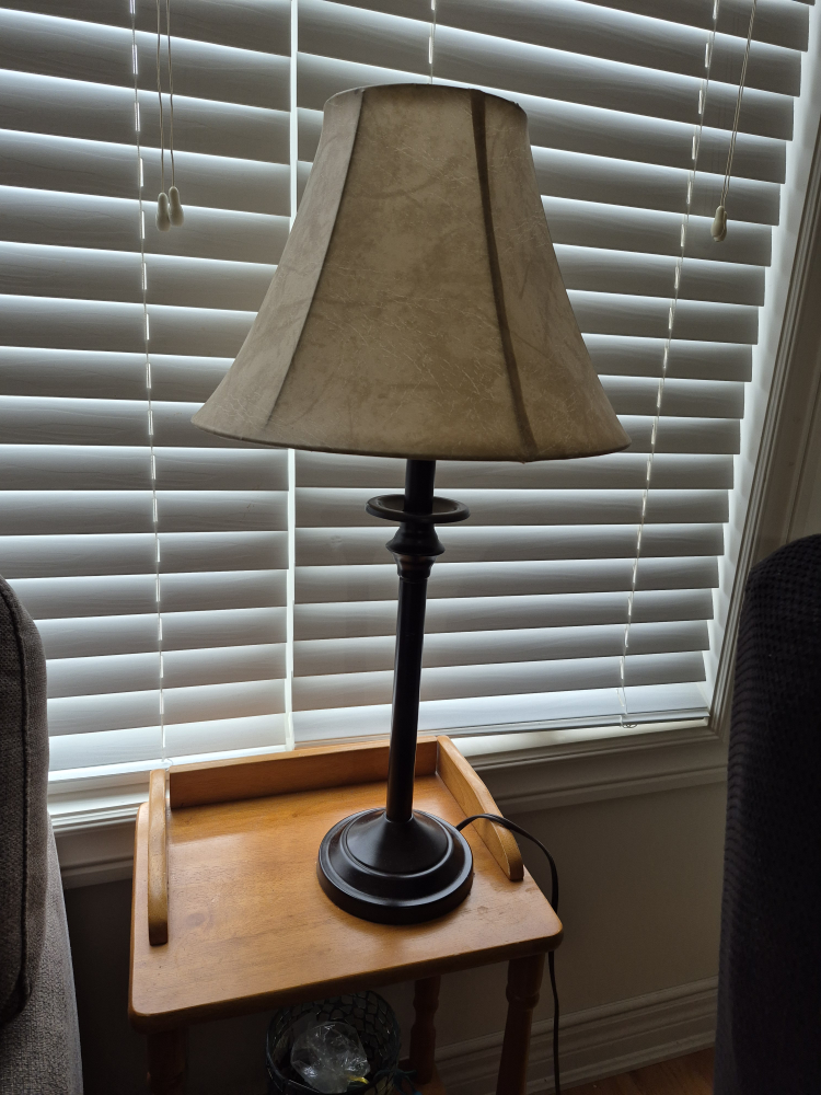 3 Lamps with Beige Shade
