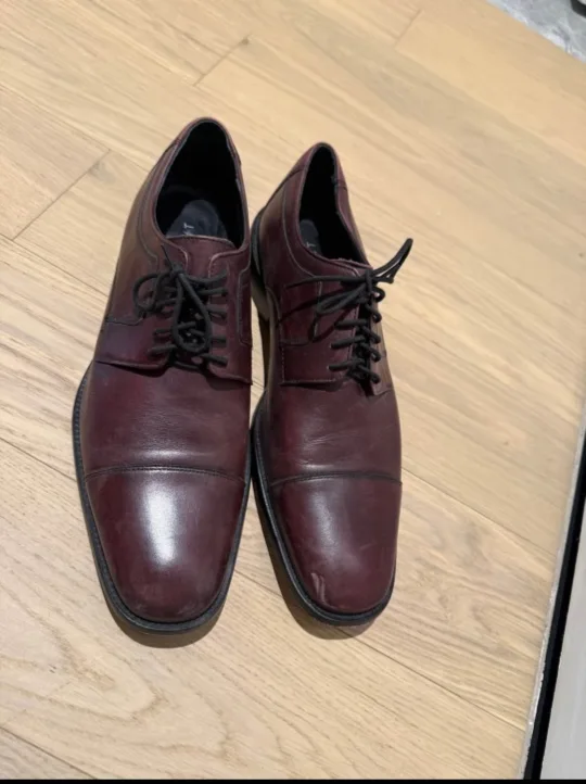 Burgundy Leather Dress Shoes thumbnail