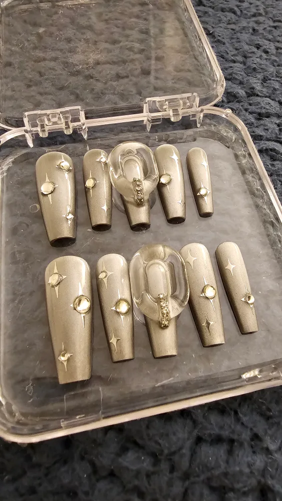 Handmade  Brand New Press-On Nails Set image indicator(3)