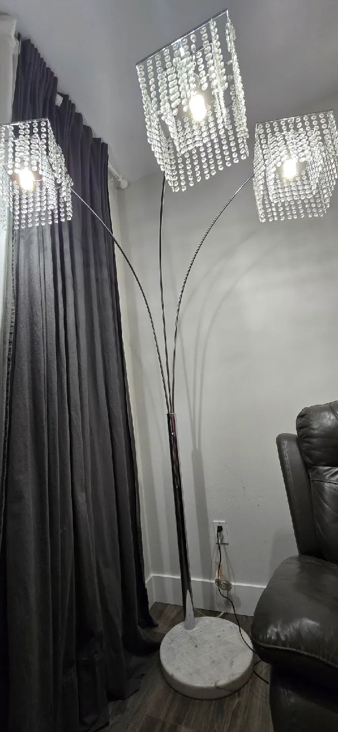 Crystal Chandelier Floor Lamp image indicator(2)