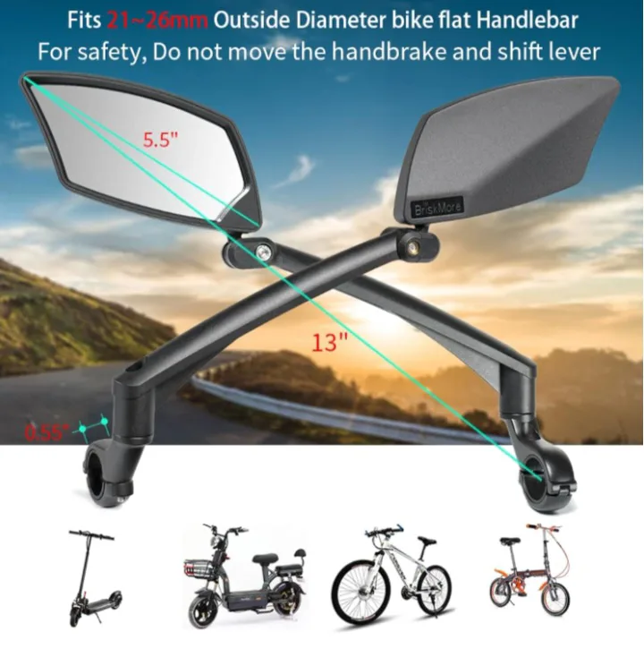 🥕     NEW!   BriskMore Bike Handlebar Mirror thumbnail
