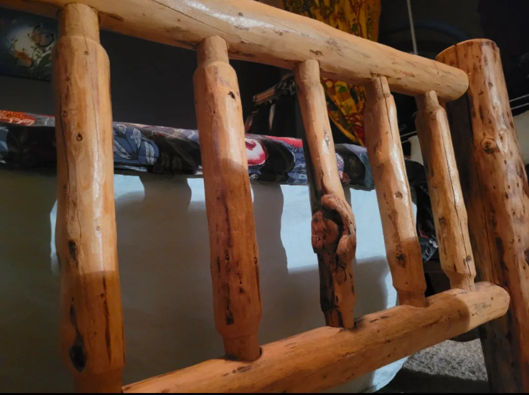 log bed frame - bespoke one of a kind hand made image indicator(2)